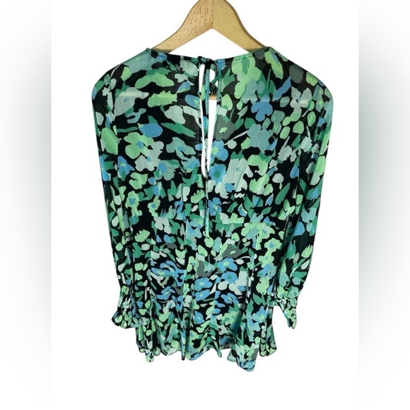 NWT-Topshop‎ ASOS Size 4 Godet Mini Dress Green/Black (Days of our Lives) - Picture 6 of 7